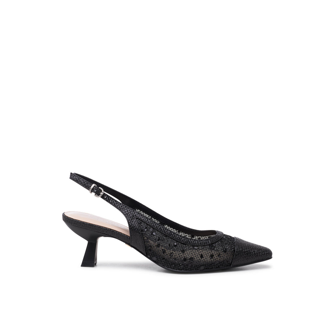 Black Slingback Heels