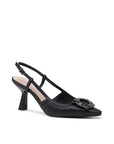 Tara Flared Slingback Heels | Paradox London