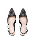 Tara Flared Slingback Heels | Paradox London