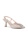 Tara Flared Slingback Heels | Paradox London