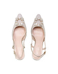 Tara Flared Slingback Heels | Paradox London