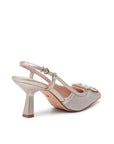 Tara Flared Slingback Heels | Paradox London
