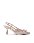Champagne Sling back heels