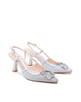 Tara Flared Slingback Heels | Paradox London