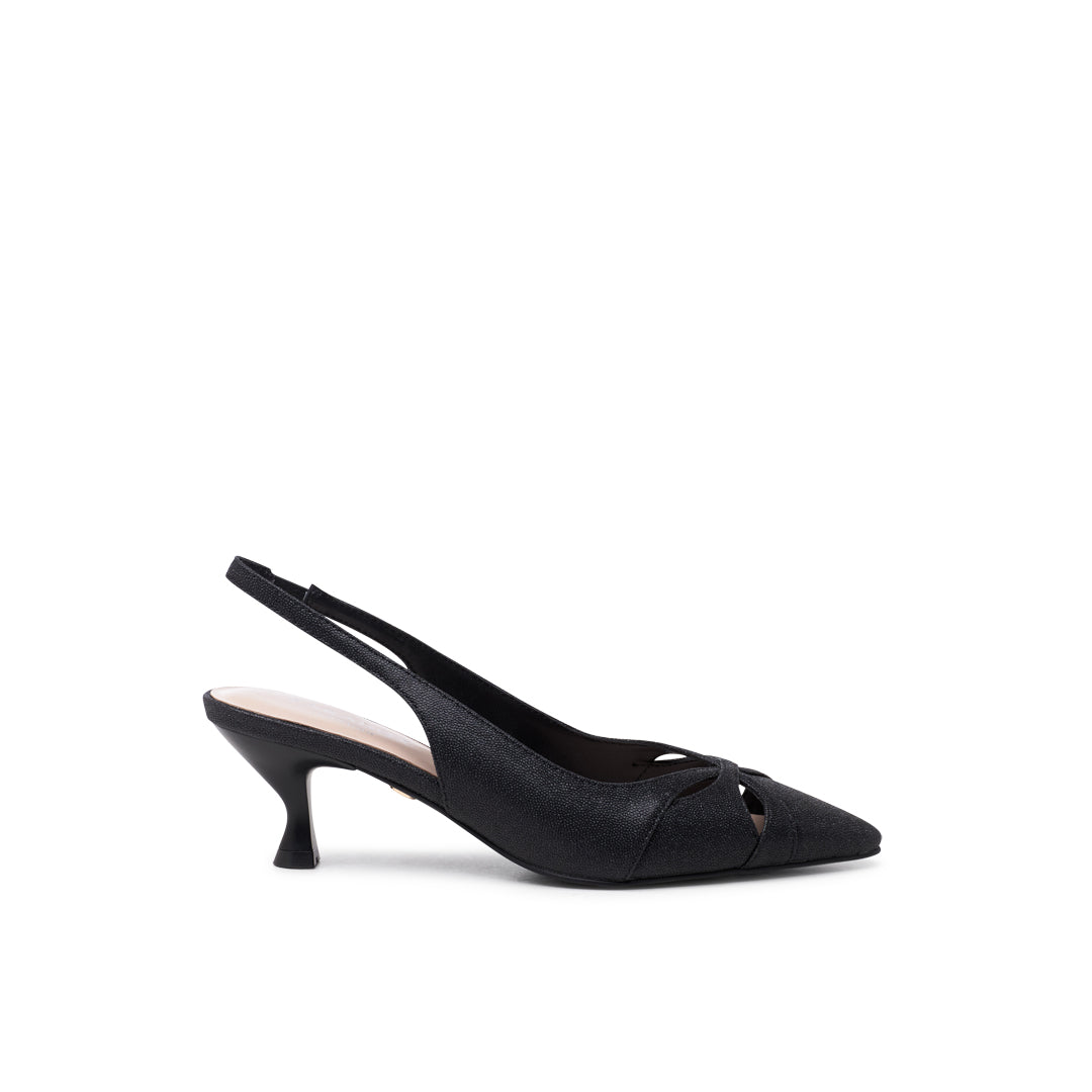Black Sling back Heels