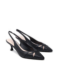 Tegan Kitten Slingback Heels | Paradox London