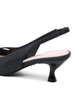 Tegan Kitten Slingback Heels | Paradox London