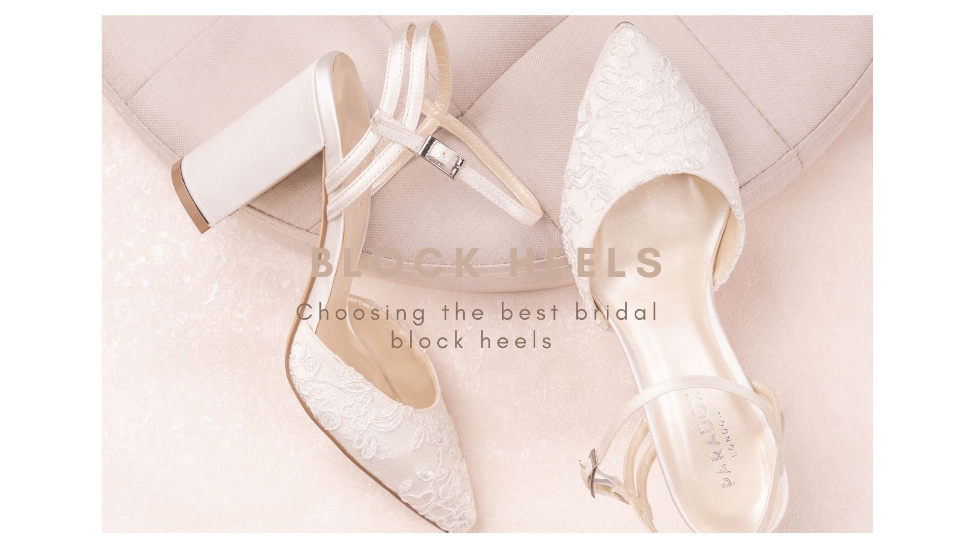 Bridal Block Heels