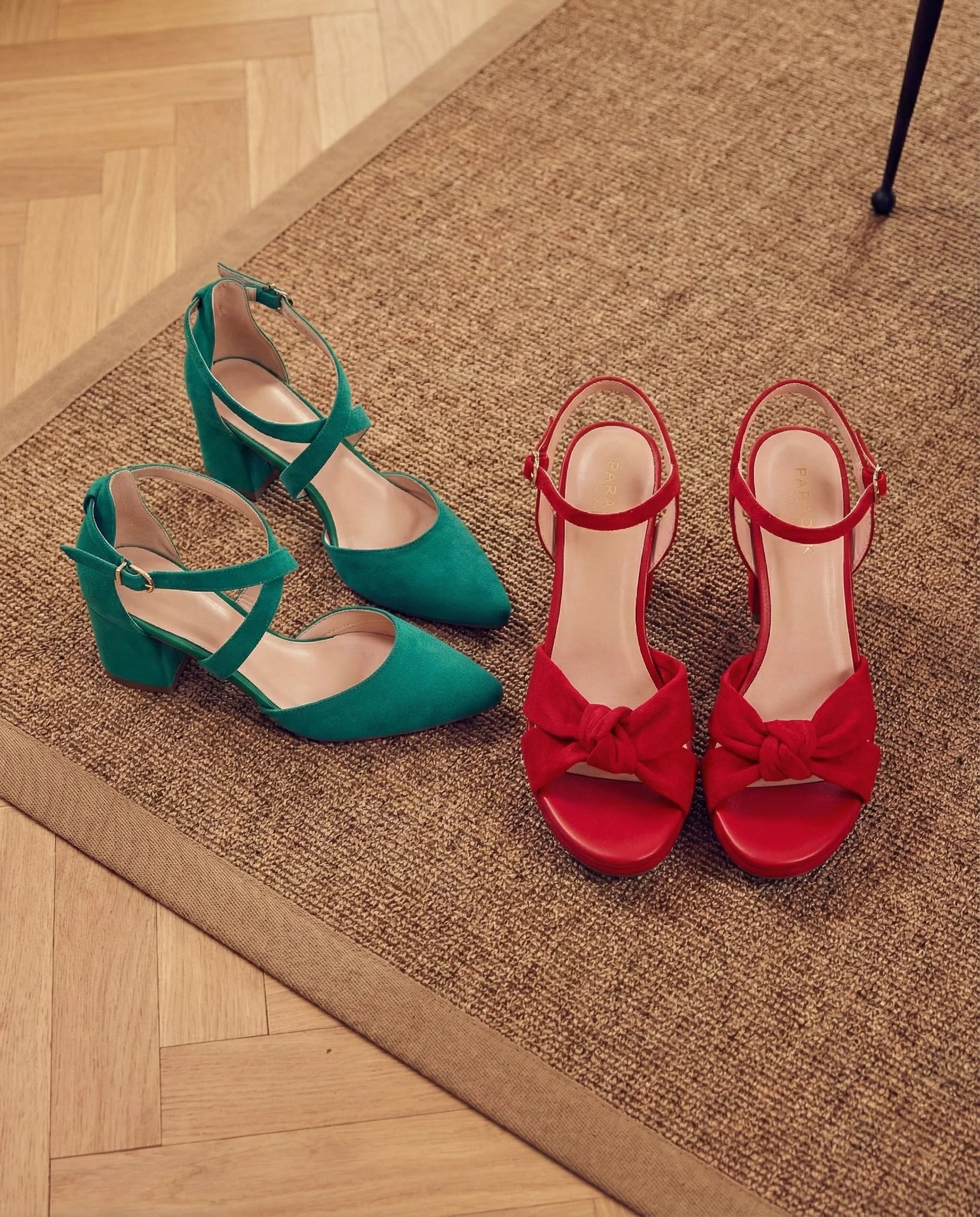 paradox-london-block-heel-red-green-matching-styles