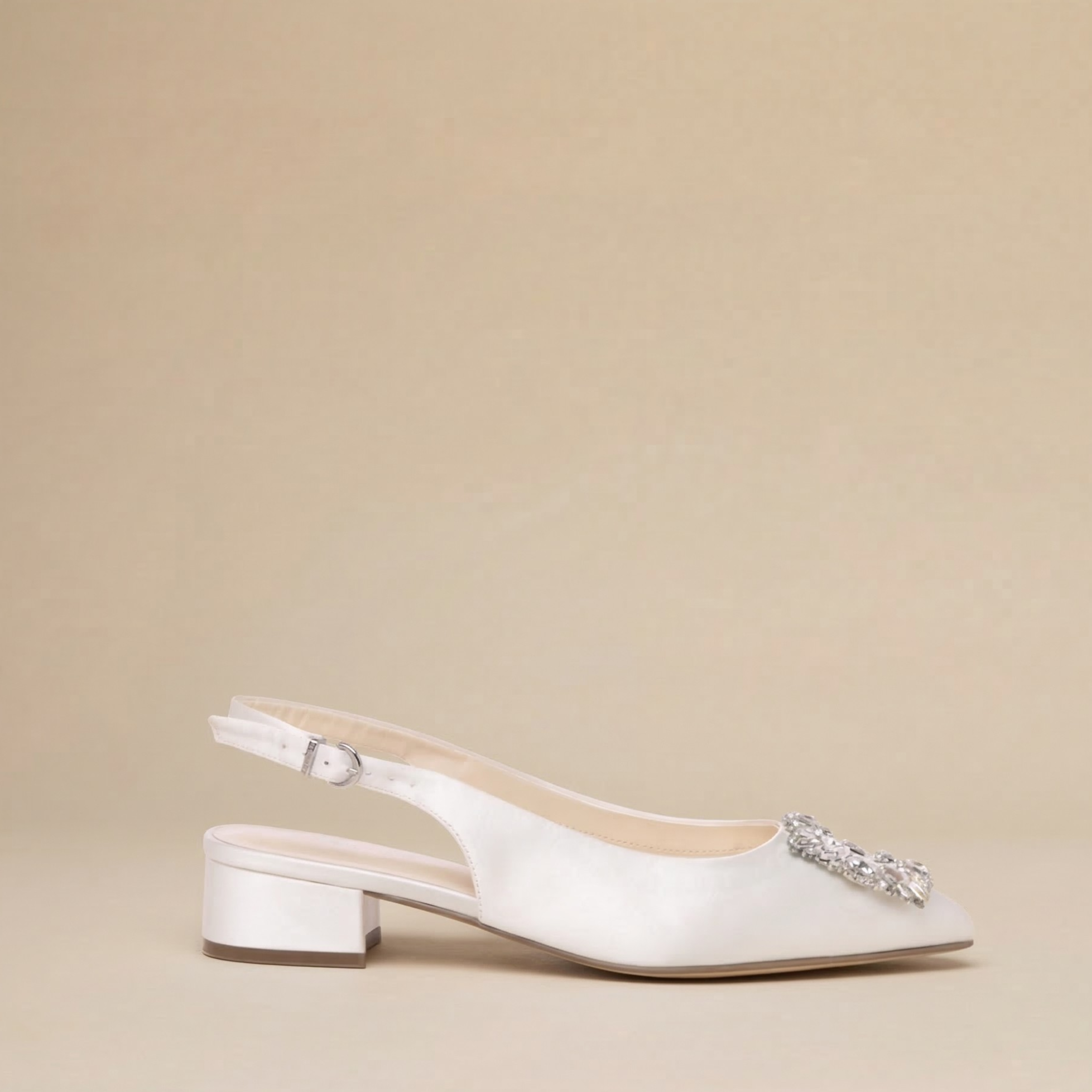 Bejeweled Wide Fit Wedding Shoes