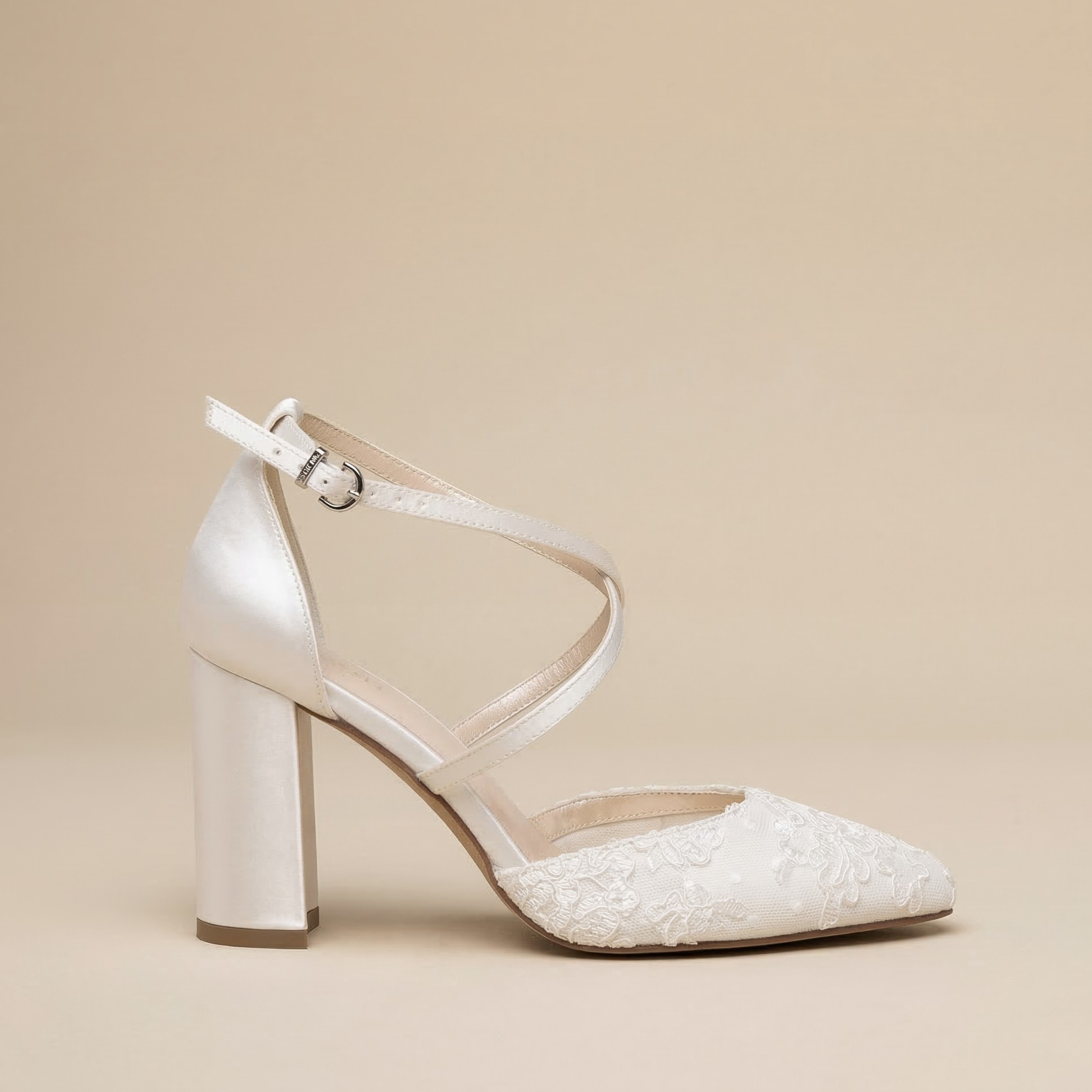 Brocade Wide Fit Wedding Heels