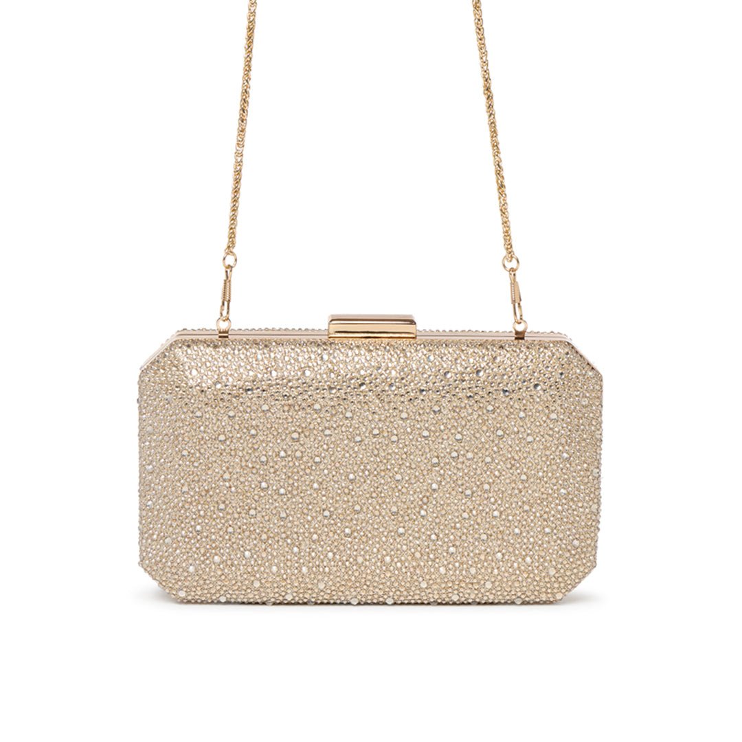 Divya Diamante Box Clutch Bag