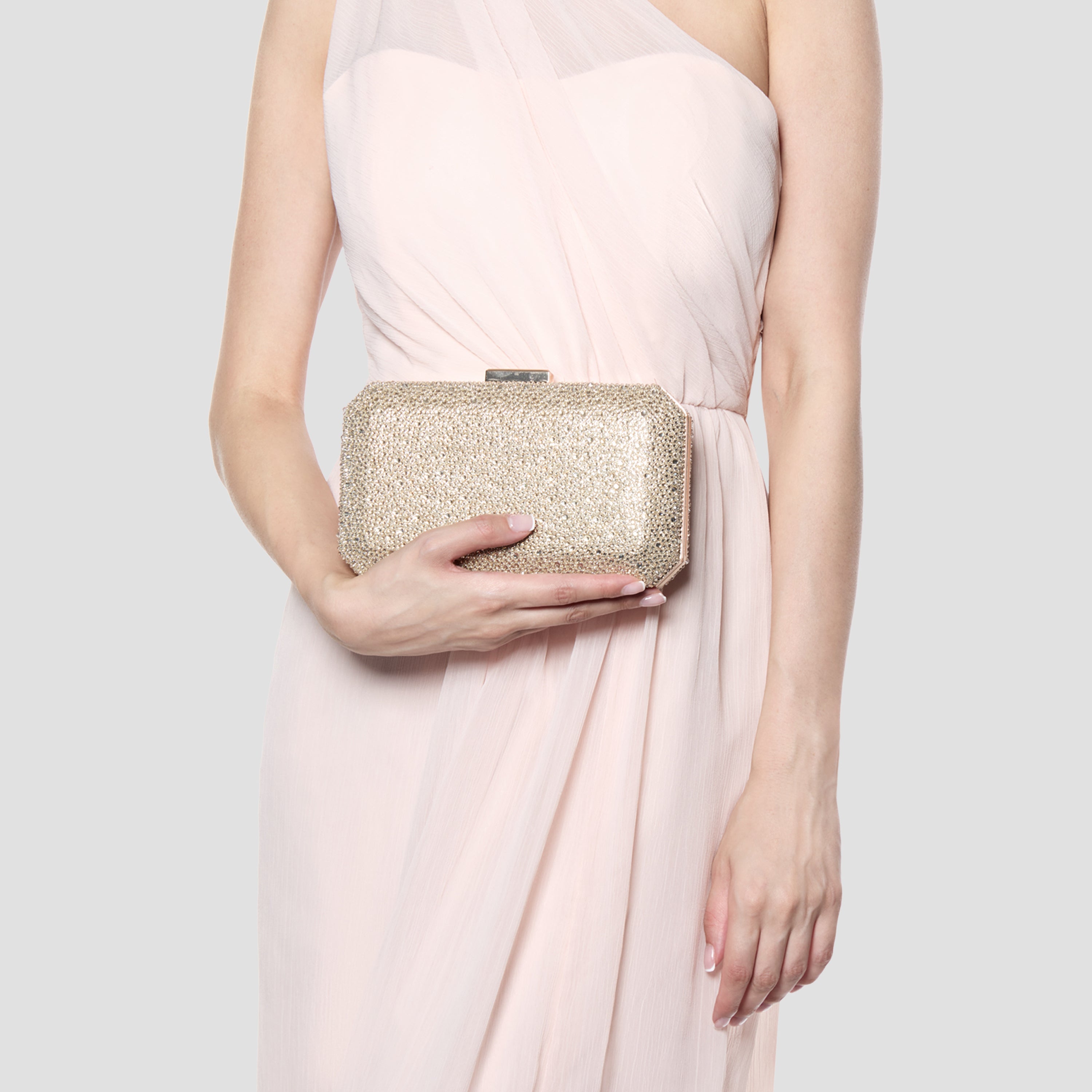 Divya Diamante Box Clutch Bag