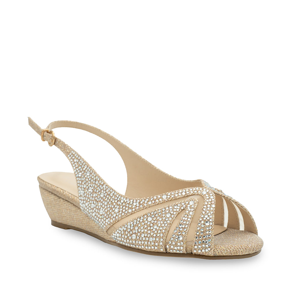 Champagne Wedding Flats Wide Width Jocelyn Champagne Wide