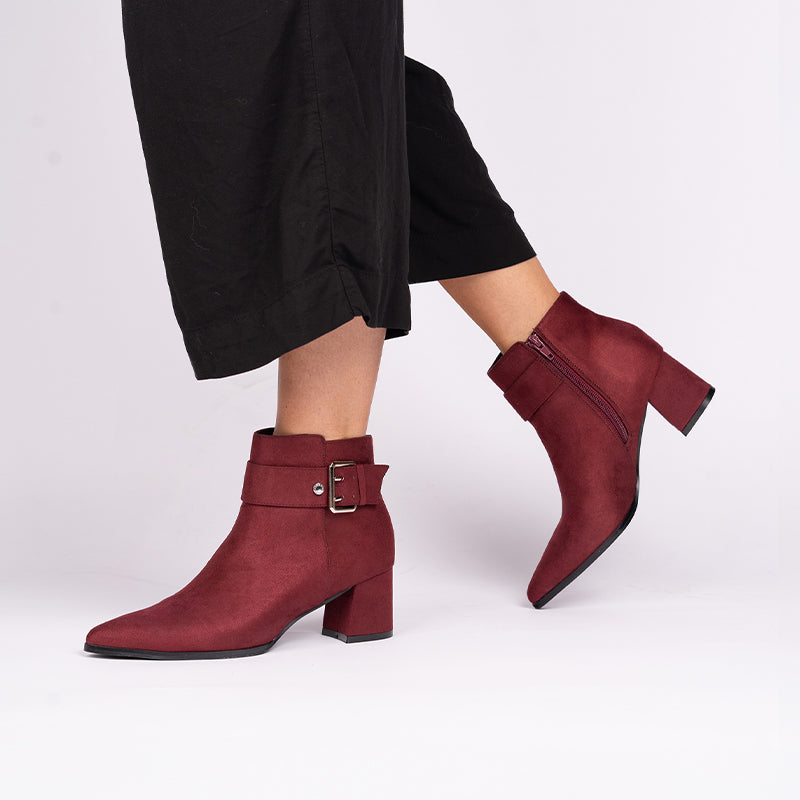 Next burgundy ankle boots deals