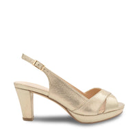 Gold Heeled Sandals