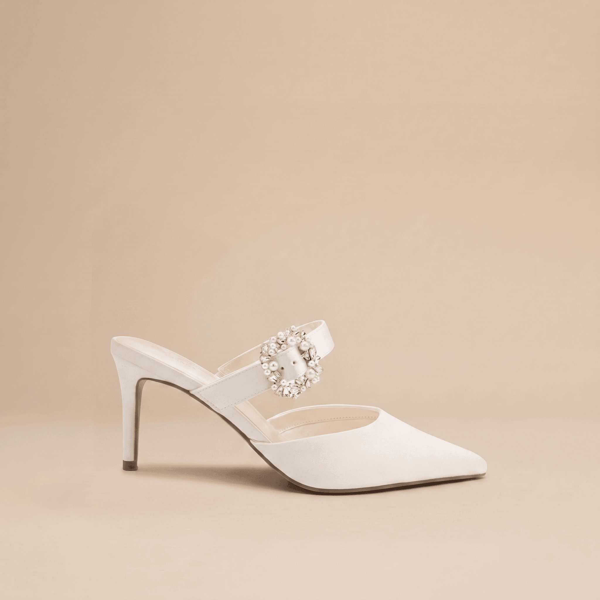 Amorette Mule Wedding Heel