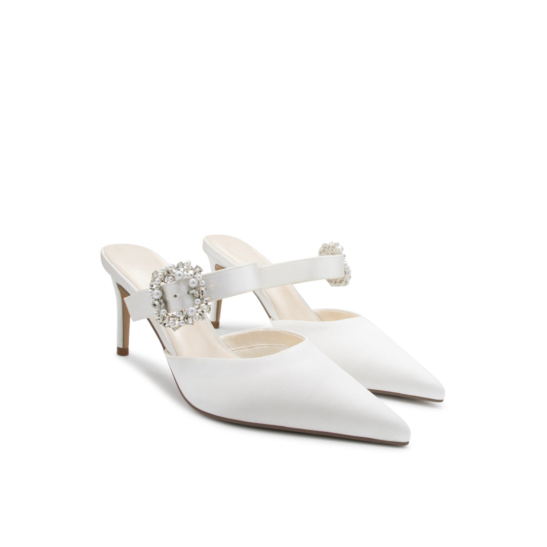 Amorette Mule Wedding Heel