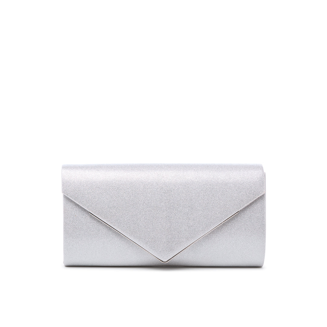 clutch bag silver glitter