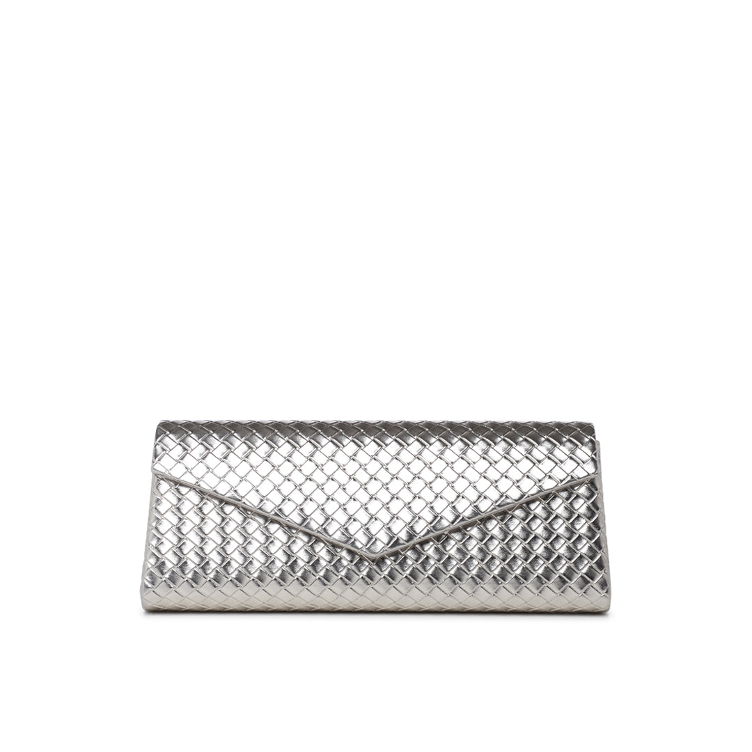 silver evening bag