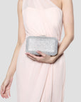 Divya Diamante Box Clutch Bag