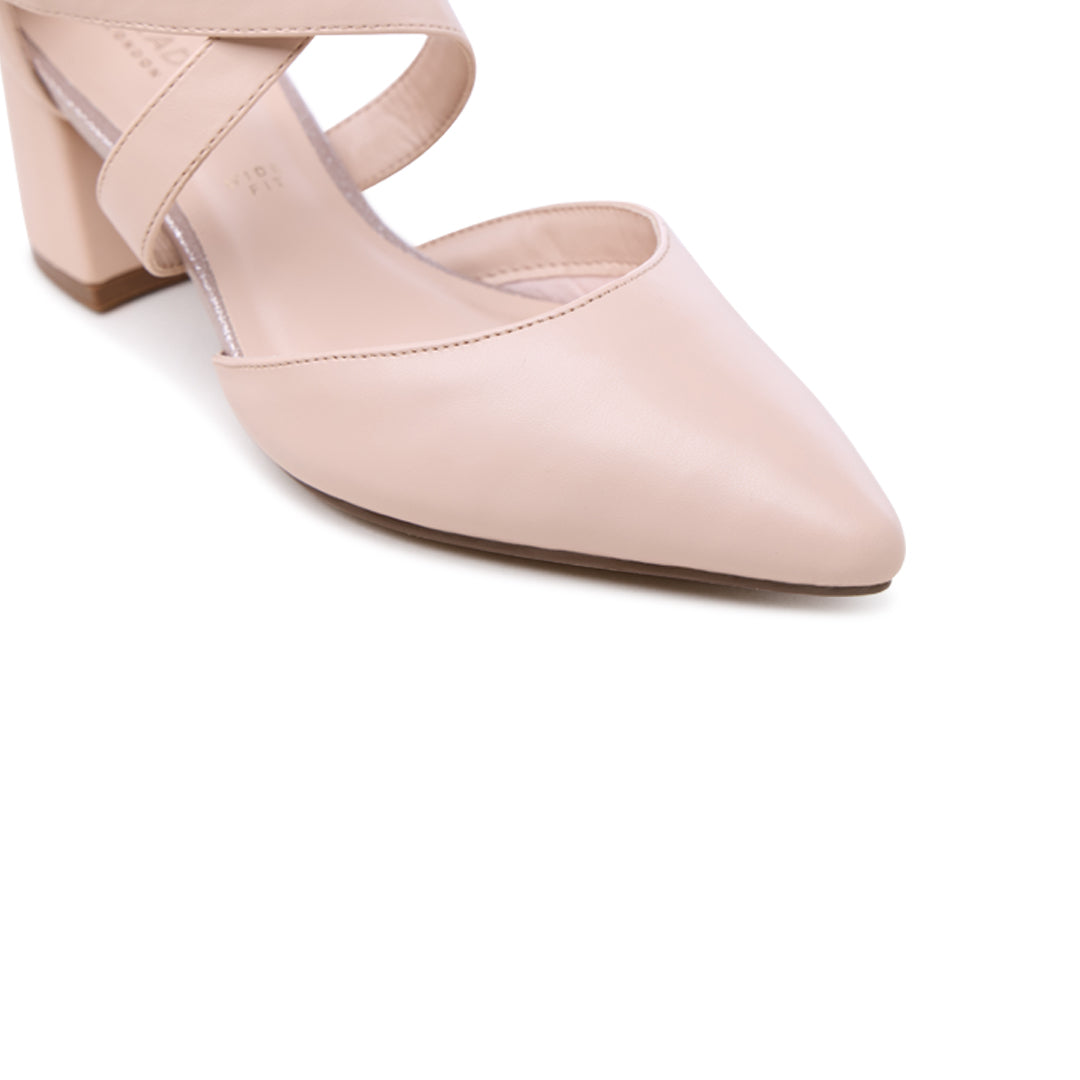 Nude Block Heels