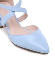 Powder Blue Block Heels