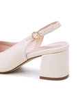 Cream Wide Fit Heels