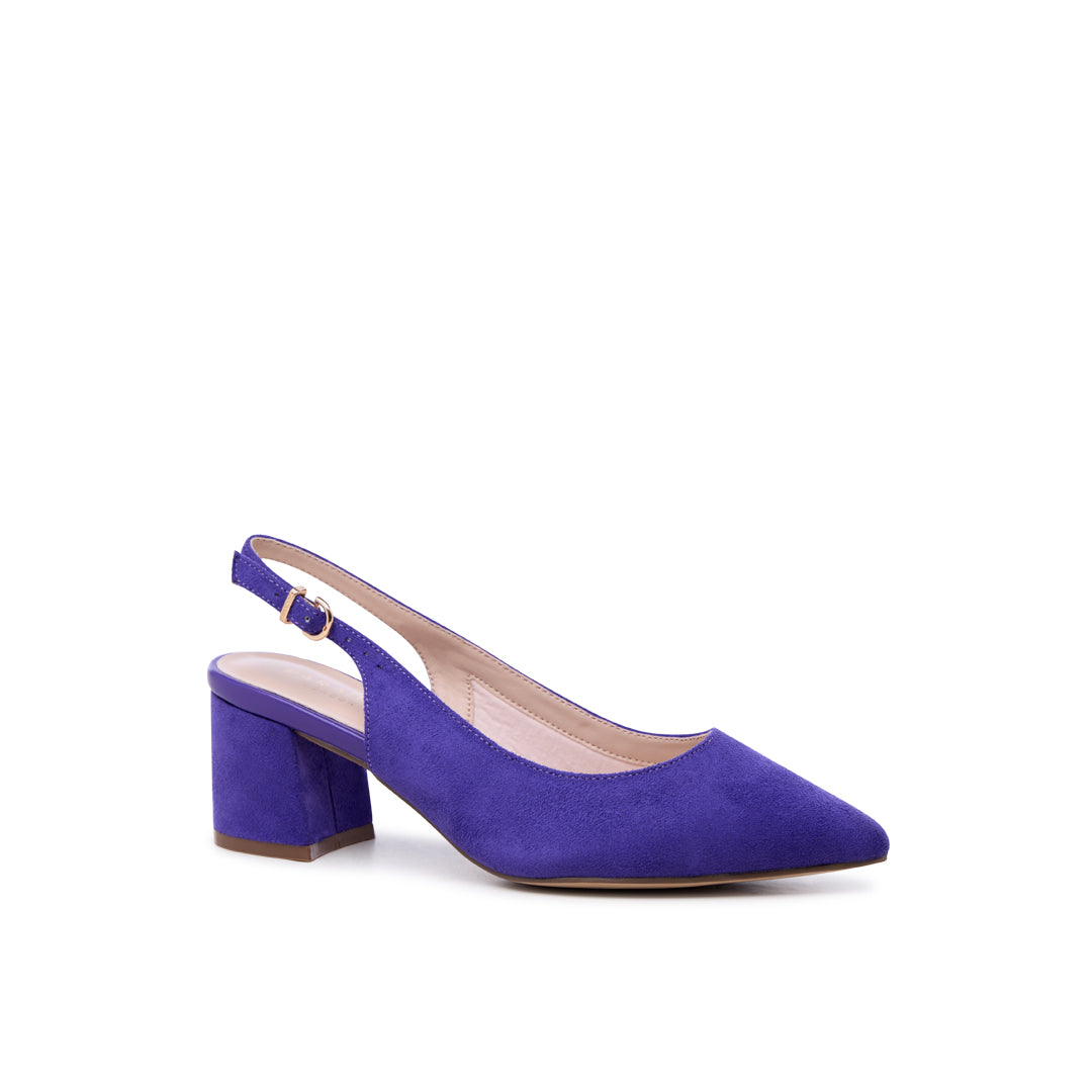 Wide fit purple heels