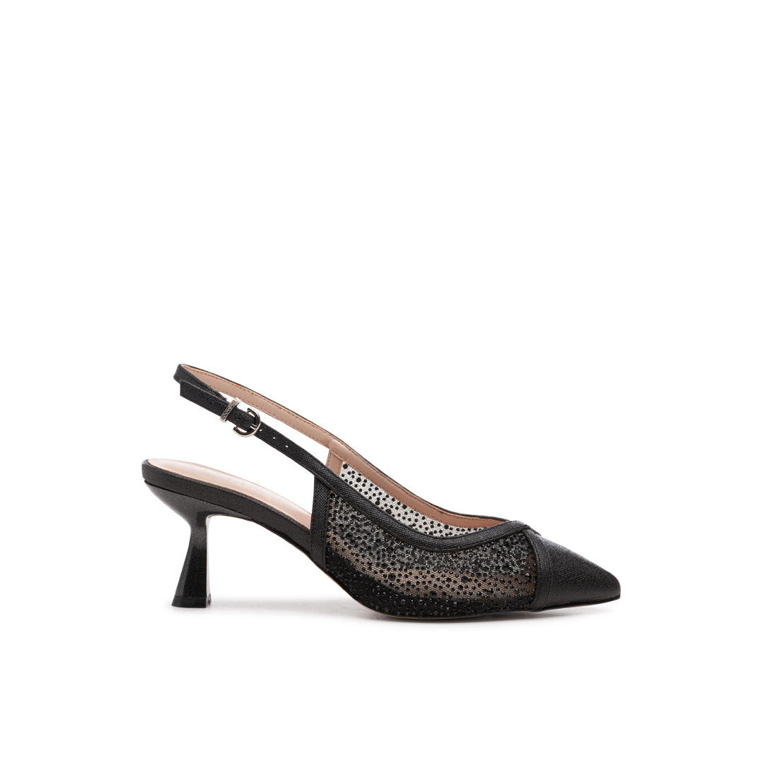 black wide fit heels