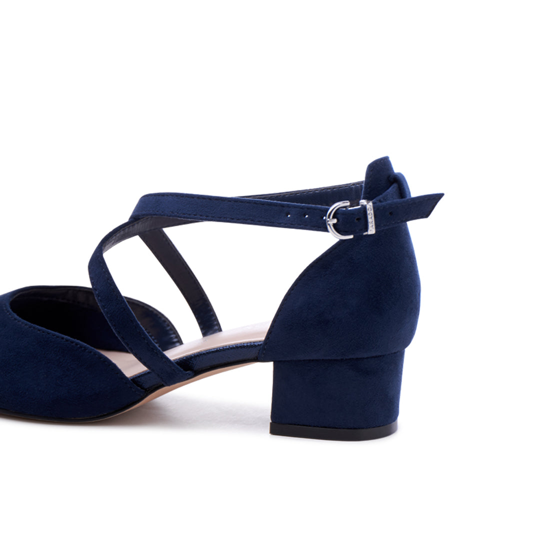 navy wide fit heels