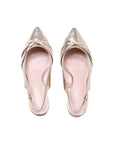gold wide fit slingback shoes