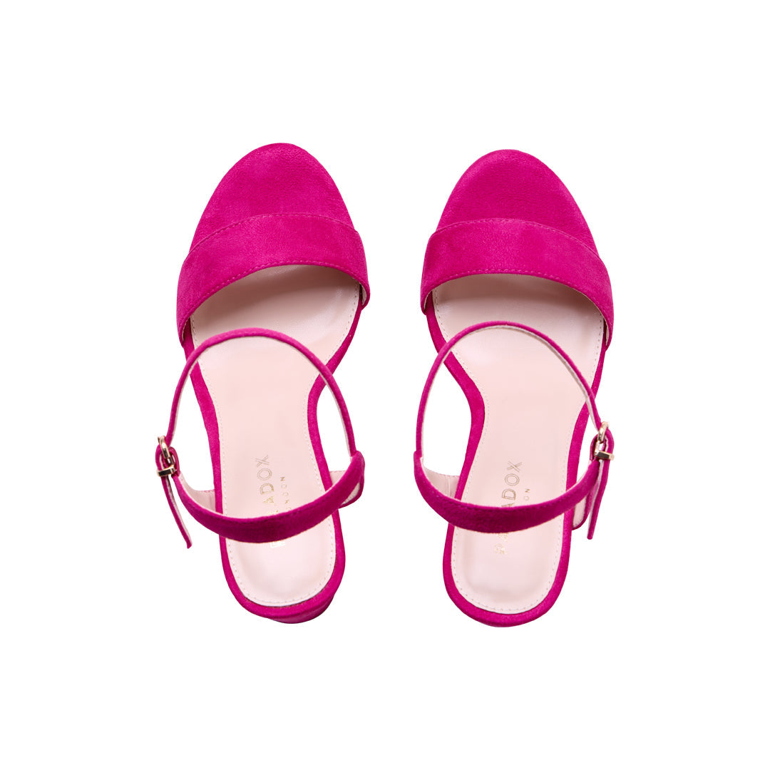 Fuchsia Heeled Sandals