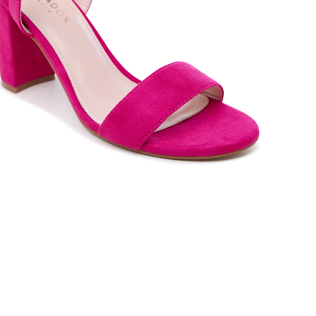 Fuchsia Ankle Strap Heels