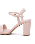 Nude Ankle Strap Heels