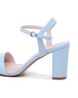 Powder Blue Ankle Strap Heels