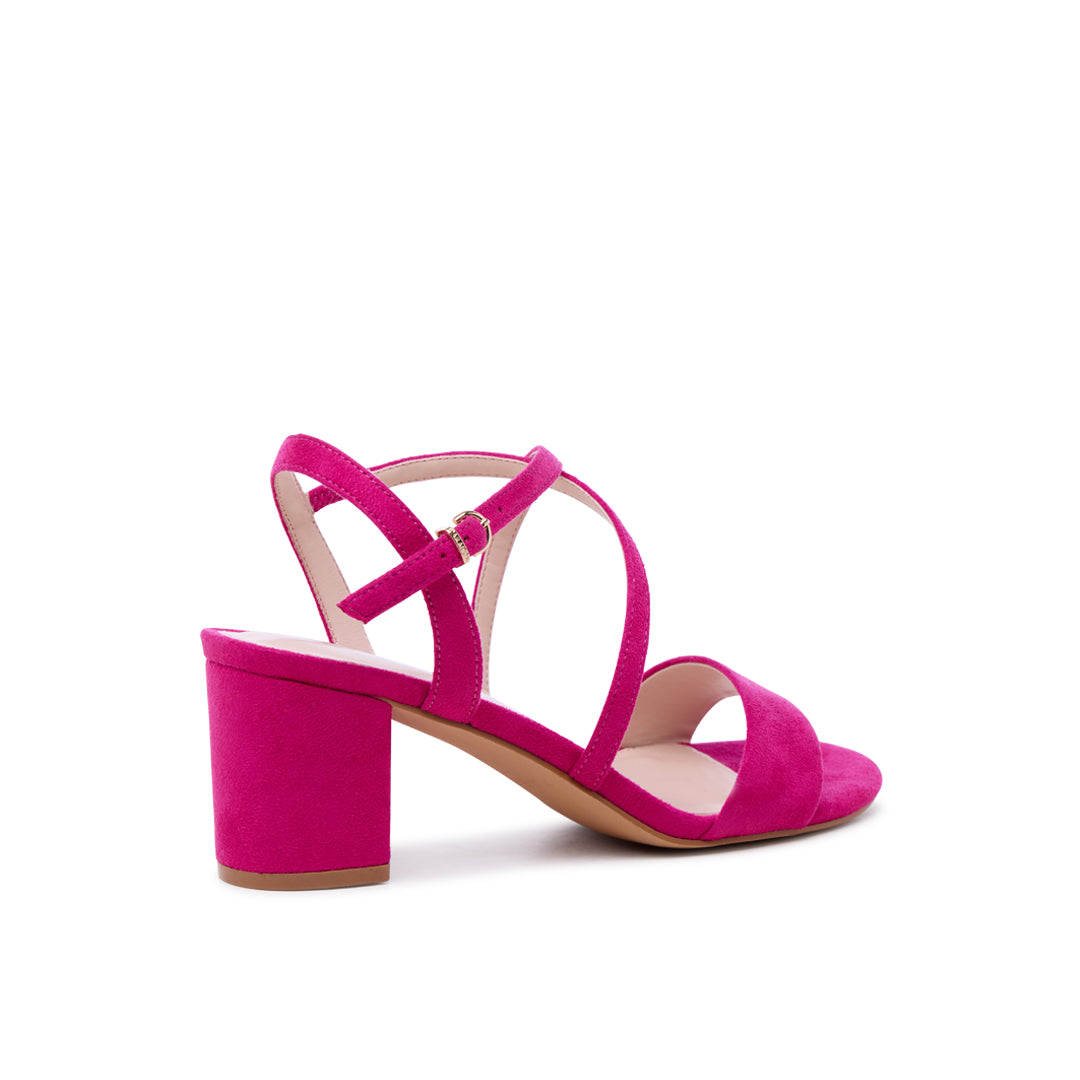 Fuchsia Block Heel Wide Fit shoes