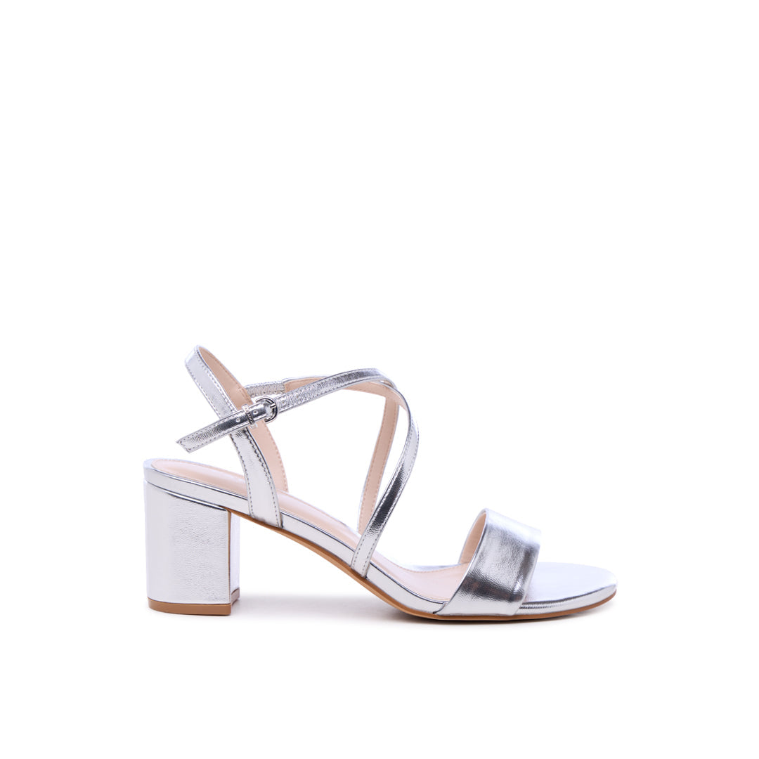 Silver wide fit sandals