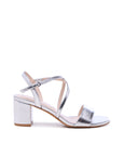 Silver wide fit sandals