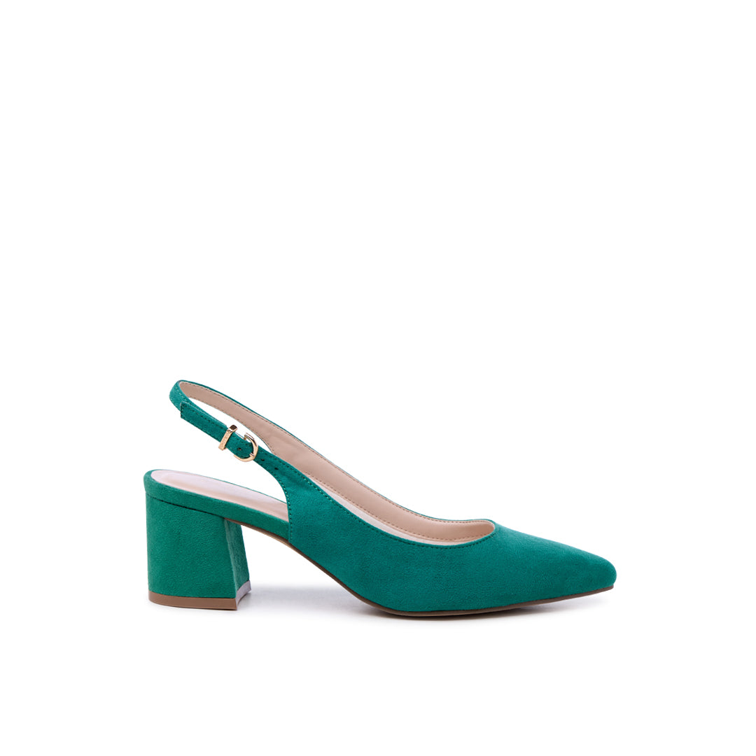 Emerald Green Block Heels