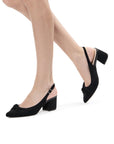 Ilene Block Heel Court Shoes