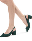Ilene Block Heel Court Shoes