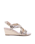 Champagne Wedge Sandals
