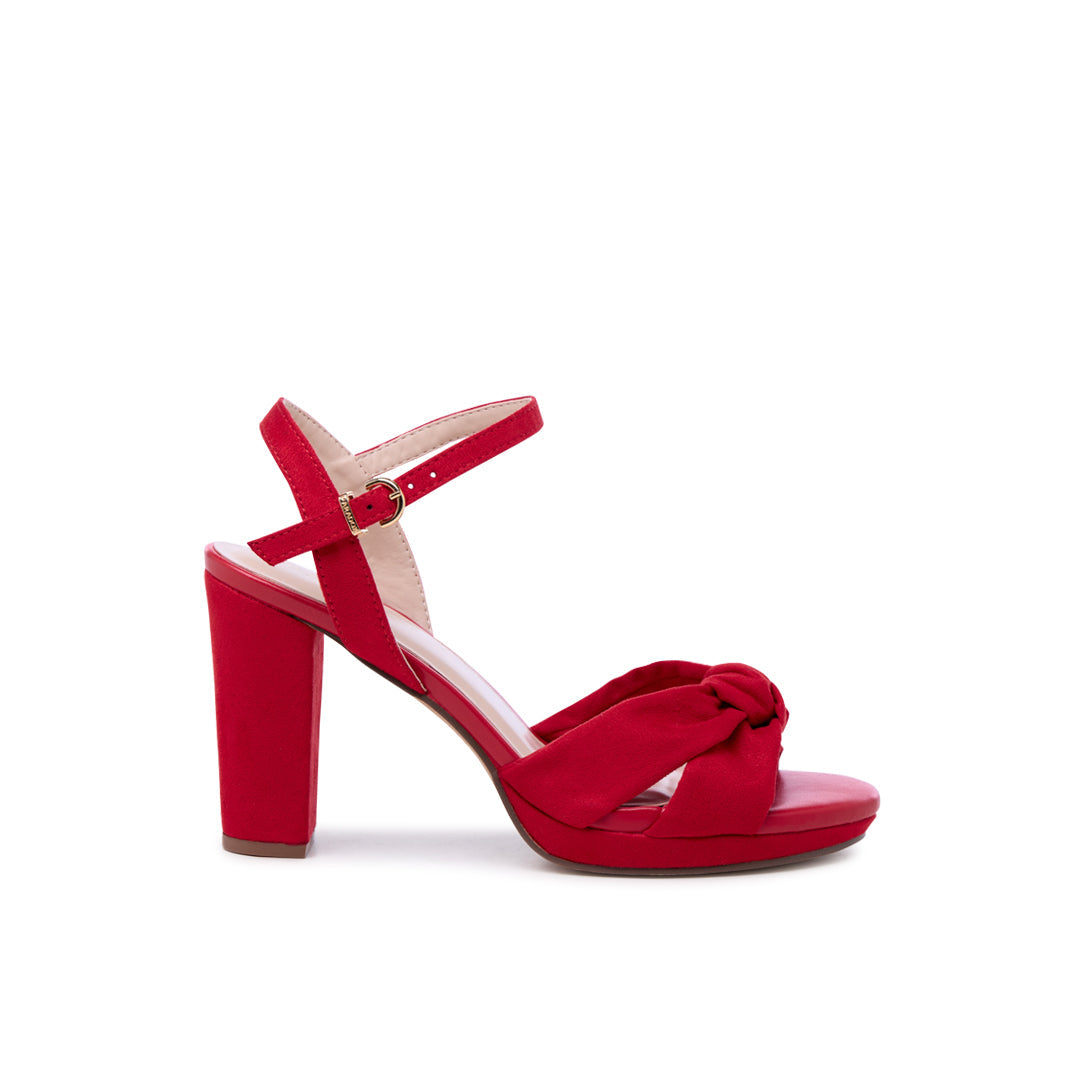 Red Platform Sandals