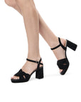 Nola Wide Fit Platform Sandals