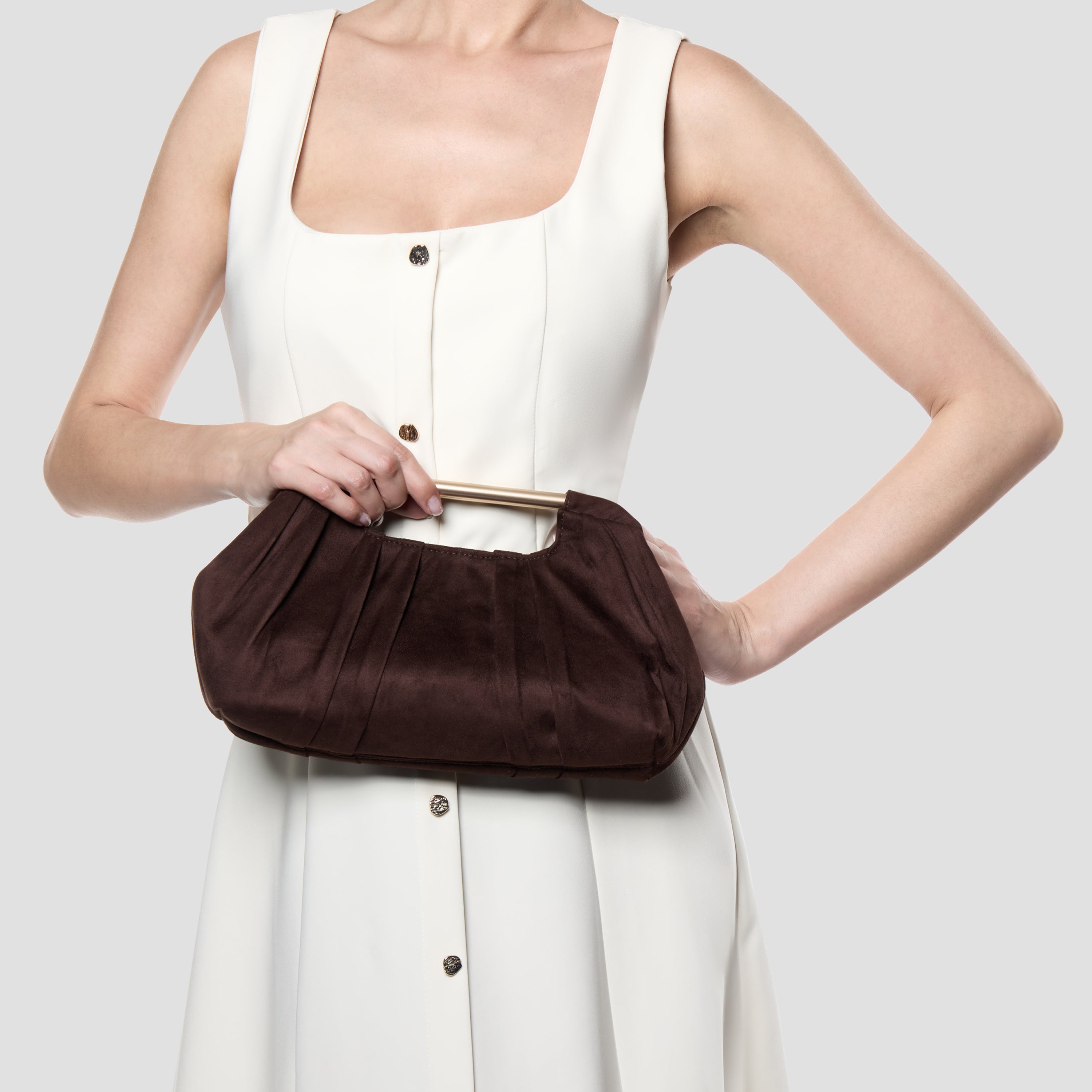 Oaklee Ruched Clutch Bag