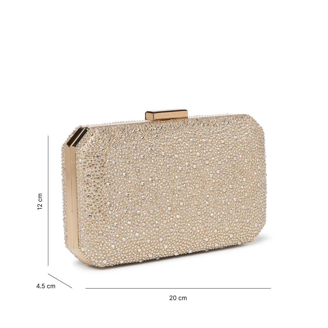 Divya Diamante Box Clutch Bag