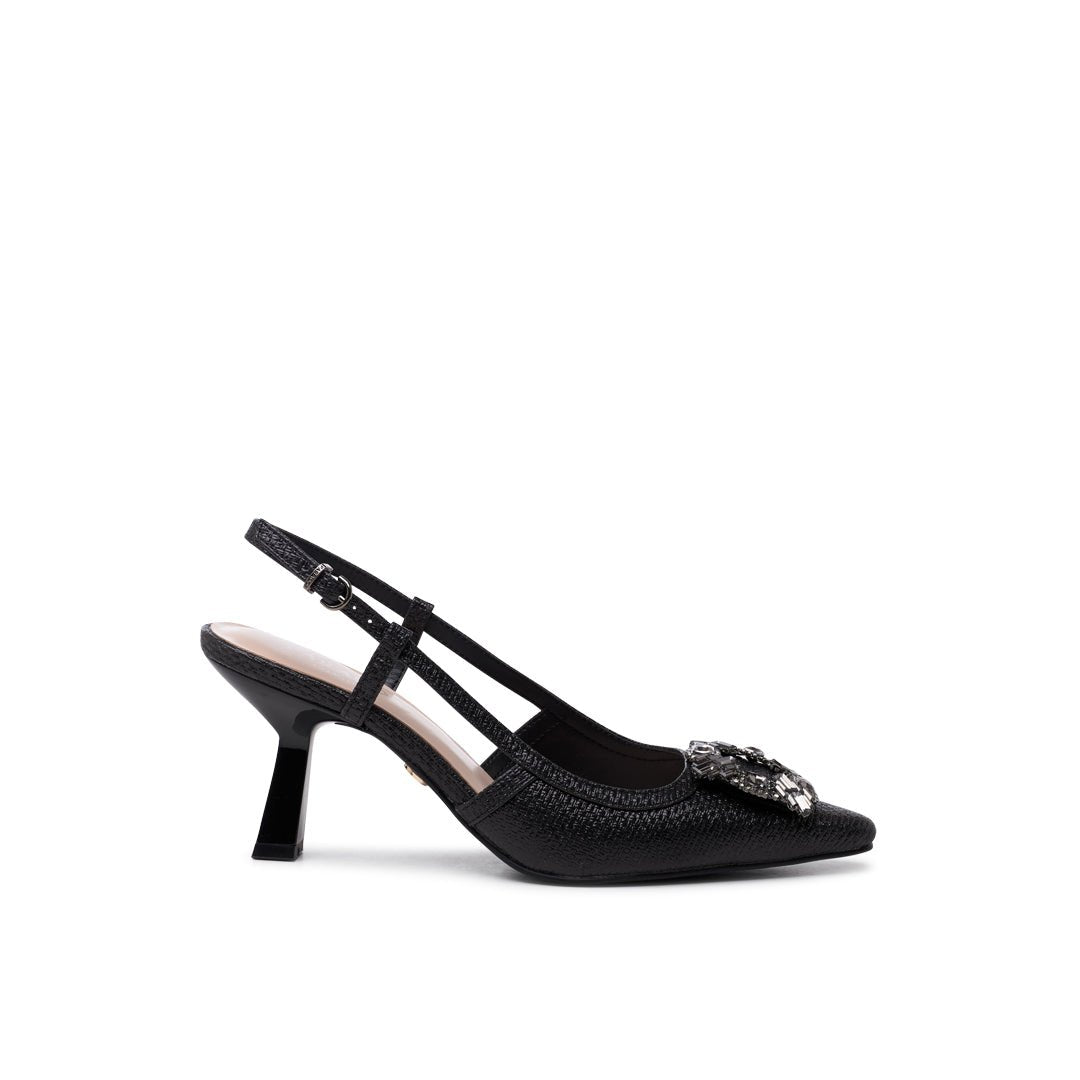 Tara Flared Slingback Heels